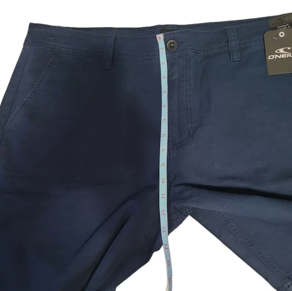 NWT O'neill  Jaxson Stretch Chino Men's Shorts Size 40 Standard Fit Blue - Picture 9 of 10
